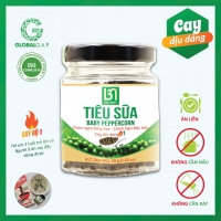 Tiêu Sữa Bầu Mây - Tiêu Ăn Liền - Cấp Độ Cay 1/6 - Hũ 35g - Hồ Tiêu Vùng Trồng Đạt chứng nhận chuẩn quốc tế GLOBALG.A.P.